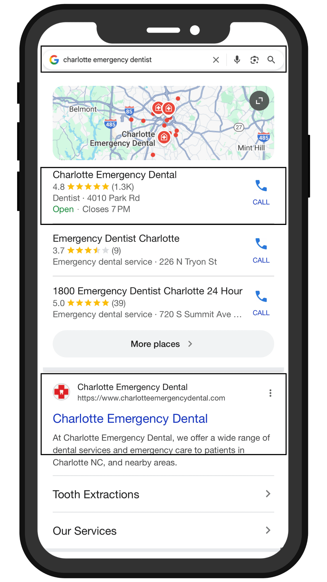 CHARLOTTE EMERGENCY- PHONESCREEN